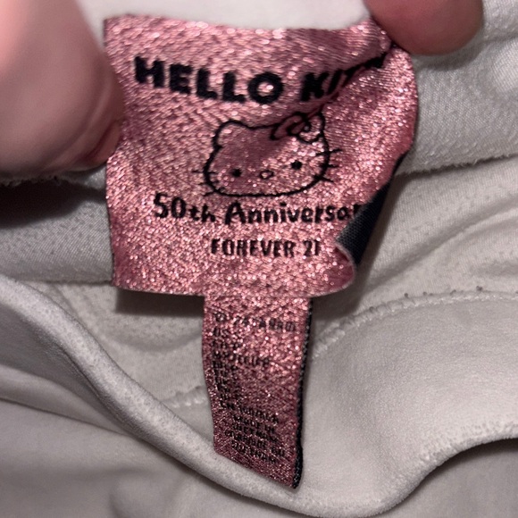 Hello Kitty White Flare Leg Pants & Lace Trim Tank Top - Picture 6 of 14